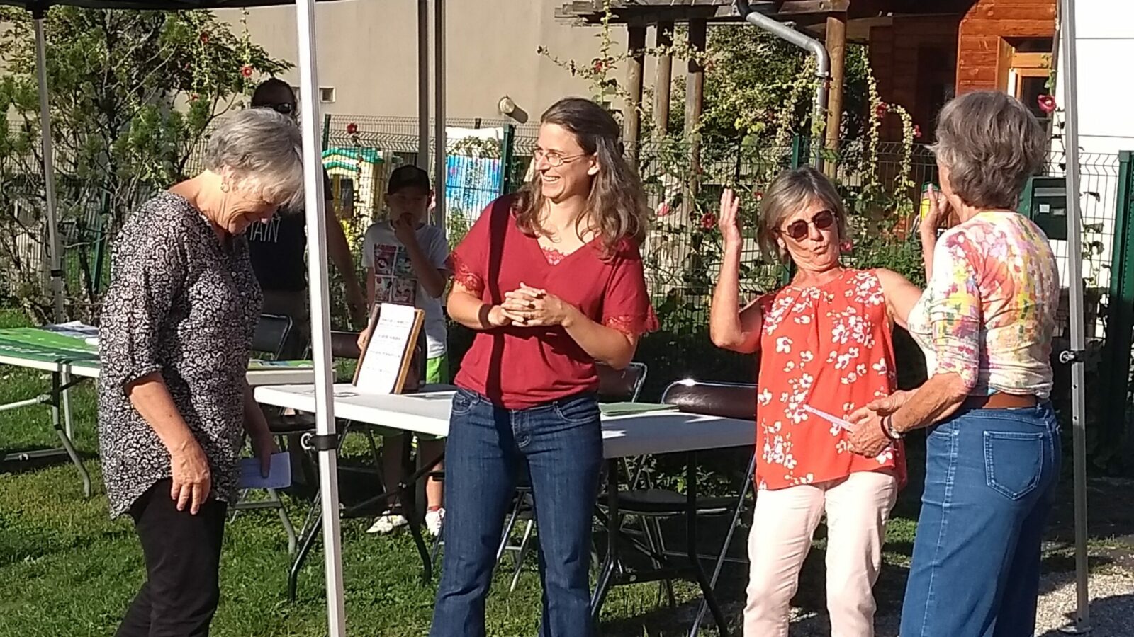 Forum des associations - septembre 2023 - petit concert de SciaCanta en quartet